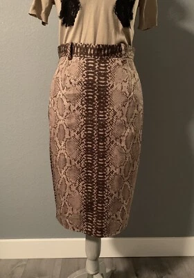 Falda lápiz piel serpiente TRACY REESE talla 4 nueva con etiquetas Foto 1 de 4