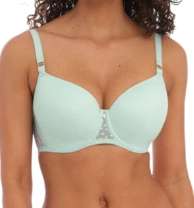Freya Starlight Idol Bra Size 36H Pure Water Green Padded Balcony T-Shirt 5200 - Picture 1 of 12