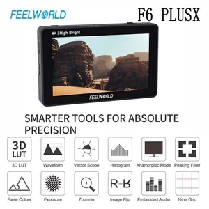 FEELWORLD F6 PLUSX +Battery 5.5-inch Touch Screen Camera Monitor Support 3D-LUT. - Picture 1 of 12