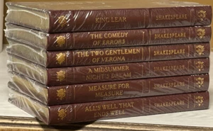 Six Easton Press Shakespeare Leather Bound Books New-Sealed - Imagen 1 de 5