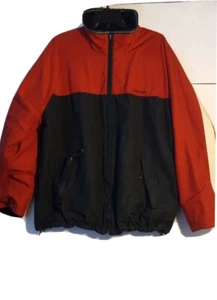 Vintage Men's NAUTICA  Reversible COAT, Winter JACKET L -Fleece Lined Red Blue - Picture 1 of 6
