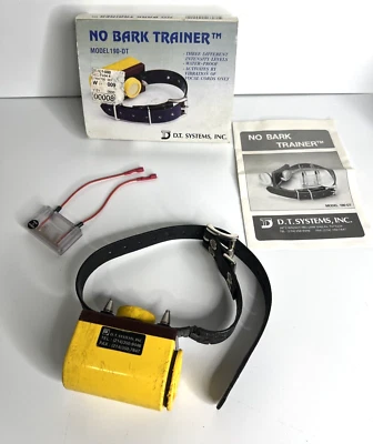 DT Systems No Bark Trainer  Model 190-DT Training Collar - Untested Parts - Image 1 of 4