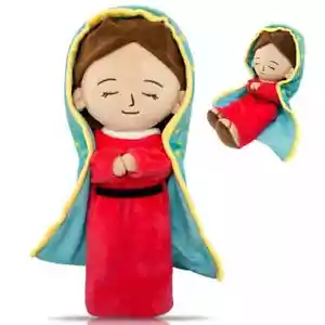 Muñeca de Peluche Virgen María Guadalupe Virgen Peluche Infantil Pascua - Imagen 1 de 3