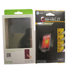 Neu ECHT HTC One M8 Dot View schwarz/grau Flip Smart Cover Case + ZAGG Display Neu im Karton