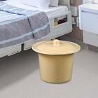 Portable Toilet Household Bedroom Bedpan Light Yellow