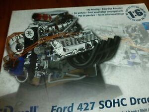 ENGINE MOTOR 427 SOHC FORD DRAG DRAGSTER F/C DIE CAST KIT 1/6 REVELL F/S SEALED
