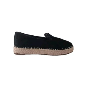 Joie Women’s Cara Shoes Canvas Espadrille Slip On Size 9.5 Black - Picture 1 of 11