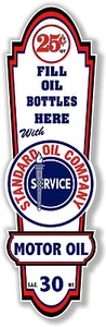 (STAN-LUB-2) 18" X 6" STANDARD OIL COMPANY LUBSTER DECAL LUBESTER OIL CAN GAS - Picture 1 of 1