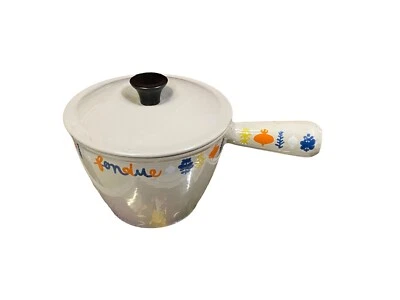 ANCIEN POELON CASSEROLE FONDU SAVOYARDE LE CREUSET  FONTE ÉMAILLÉE MARMITE - Photo 1/4