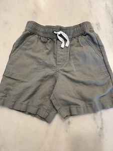 Janie And Jack Linen Cotton Pull On Boys Shorts Size 6 Green - Picture 1 of 5