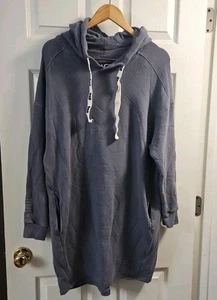 UGG Aderyn Hoodie Dress Womens Cozy Core Oversized Fleece Pockets Cotton M - Picture 1 of 8