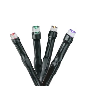 Hofert 500 Multi LED 8-Function Cluster Christmas Lights, 49 ft Green Wire - Picture 1 of 2
