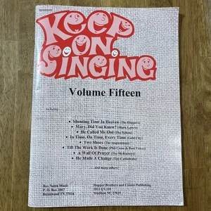 RARE!! Keep On Singing Volume 15 Fifteen Songbook Rex Nelon Music Gospel OOP - Bild 1 von 11