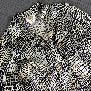 Blusa Talbots Seda Estampado Reptiles Damas Talla 10 - Imagen 1 de 8