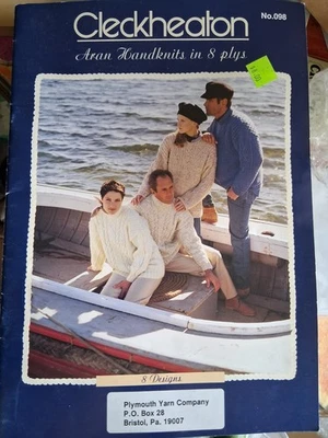 Cleckheaton #098 Aran Handknits In DK Weight 8ply Yarn Includes Charts - Image 1 of 4