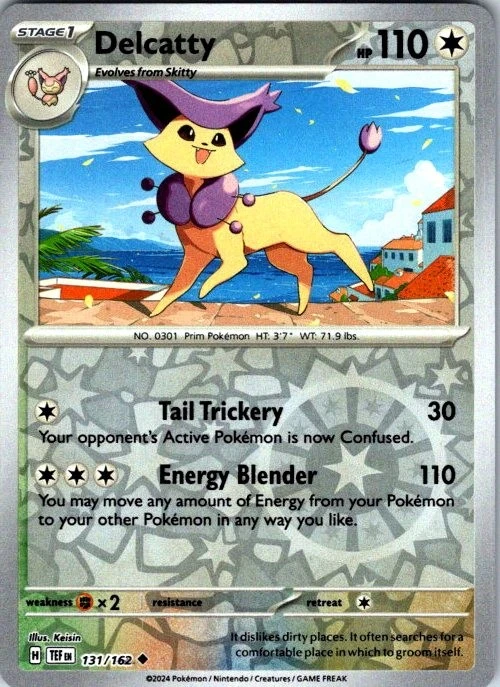 Pokemon | SV05: Temporal Forces | Delcatty | 131/162 | Reverse Holo | NM - Image 1 of 1
