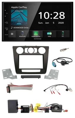 Kenwood Bluetooth Lenkrad DAB USB 2DIN Autoradio für BMW 1er Aktiv man. Klima E8 - Bild 1 von 4