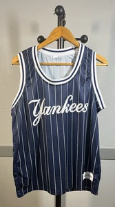 Stub Hub New York Yankees Aaron Judge 99 Navy Pinstripe Tank Top Size XL 1174 - Picture 1 of 8