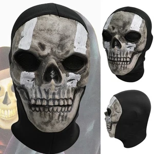 Halloween Tactical Balaclava Skeleton Ghost Skull Full Face Mask Ski Windproof - Picture 1 of 17