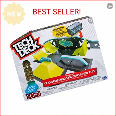 Tech Deck, Transforming SK8 Container Pro Modular Skatepark with Exclusive Finge - Image 1 of 2