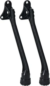 Paquete de 2 tapones de puerta abatible, soporte de puerta de 7 pulgadas pata de cabra pie de goma - Imagen 1 de 8