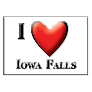 Iowa Falls, Hardin County, Iowa - Fridge Magnet I Love Souvenir Usa Gift Idea - Picture 1 of 10