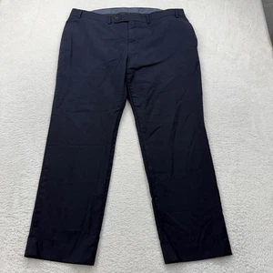 Pantalones de vestir Lauren Ralph Lauren para hombre azul marino de lana de alto rendimiento 40x30 - Imagen 1 de 8