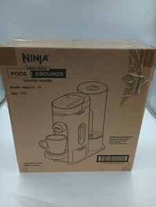 NINJA PB051ST SINGLE SERVE PODS & GROUNDS COFFEE MAKER BREWER STONE GREY FROTHER - Picture 1 of 9