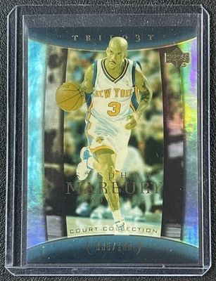 Stephen Marbury 2004-05 cubierta superior trilogía #68 oro 35/100 Knicks Foto 1 de 2