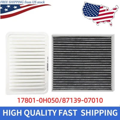 Filtro de aire de cabina de motor y carbono para Toyota Camry Venza 17801-0H050 87139-07010 Foto 1 de 4
