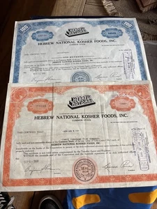 2 Hebräische National Specimen Stock Certificates - rar 1968 - Bild 1 von 21