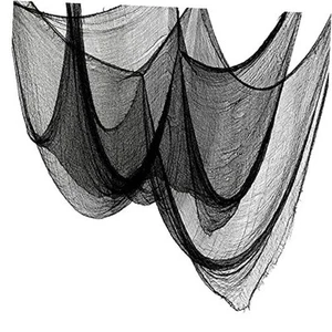 5Pcs Halloween Creepy Cloth Black 30×72inch - Halloween Decorations Clearance   - Picture 1 of 7