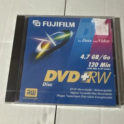 Fujifilm DVD+RW 4.7 GB/Go 120 Min Disc For Data And Video (NEW) (006-11) Sealed - Image 1 of 2