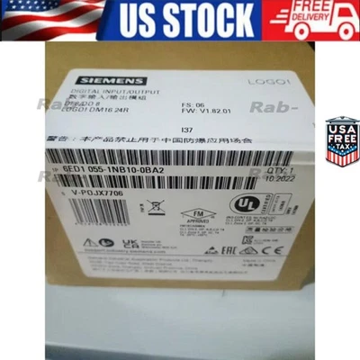 New Siemens 6ED1055-1NB10-0BA2  LOGO! DM16 24R expansion 6ED1 055-1NB10-0BA2 - Image 1 of 4