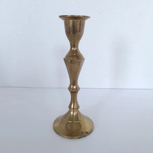 Vintage Kerzenständer massiv Messing Made in India 6 cm hoch - Bild 1 von 12