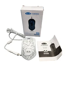 Magegee Gaming Mouse Mouse Optico Gamer G6S White Design USB New - Picture 1 of 5