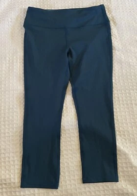 Marika Sport Women’s Mid Rise Capri Legging Medium 8-10 Blue Green New - Image 1 of 4