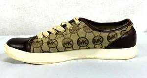 Michael Kors Signature City Sneakers Shoes Flats Mocha Brown Womens Size 9.5 M - Picture 1 of 13