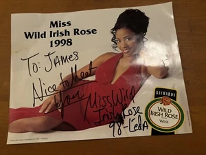 RICHARD'S WILD IRISH ROSE WINE 1998 MISS WILD IRISH ROSE Leda SIGNED PHOTO VG FS - Picture 1 of 6