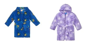Mädchen oder Jungen Bademantel Fleece Morgenmantel Frozen Minions Gr. 92, 98/104 - Bild 1 von 3