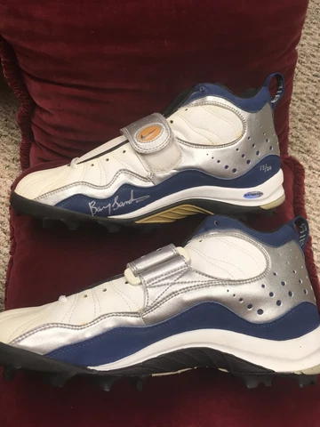 NEW Nike Air DBL GO SHARK Turf 13 Shoes Barry Sanders 13/20 Autograph RARE! UD Cover