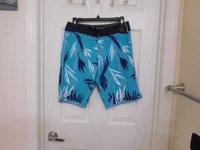 Nuevo con etiquetas Pantalones Cortos Volcom Mod-Tech Estampado de Hojas Tropicales Talla 30 Foto 1 de 2
