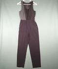 Armani Exchange Jumpsuit Womens Grey Overalls Sleeveless One Piece Preloved