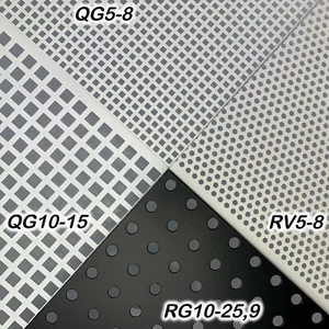 Verschiedene Lochbleche Stahl Verzinkt QG5-8 QG10-15 RV5-8 RG10-25,9 t=1,5mm - Bild 1 von 5