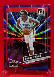 Tarjeta paralela láser holográfica púrpura Bones Hyland 2023-24 Donruss #1 - serie #98/99 - Imagen 1 de 3