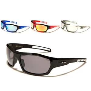 X Loop Sunglasses Mirror Lenses Plastic Frame Sport Baseball Cycling Running Men - Picture 1 of 5