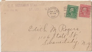 St Louis Mo CDS mach CL 3ct WWI War rate 1917 w/ Corner Advt (A166) - Picture 1 of 1