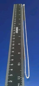 Erick's Sterling Silver 22 Inches Long Round Link Chain Taxco.925 - Picture 1 of 8