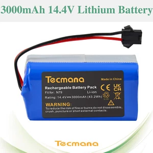 Batería de iones de litio 3000 mAh 14,4 V para Amarey A800 A900 Bagotte BG600 BG700 Goovi D380