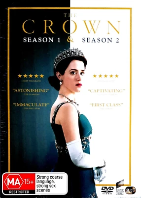 The Crown - Seasons 1 & 2 (2018) DVD Box 8-Disc Set - Regions 2,4 & 5 - Image 1 of 2